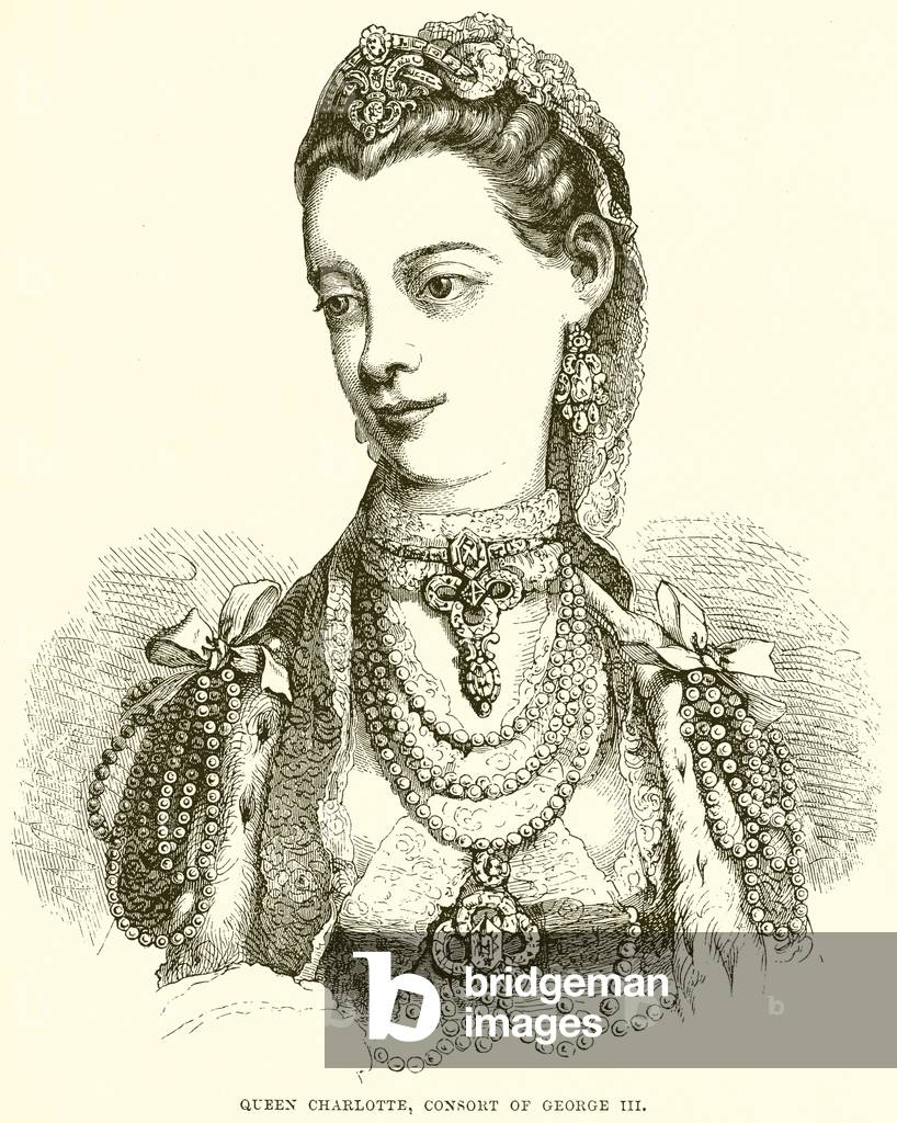 Queen Charlotte, Conseort of George III (engraving)