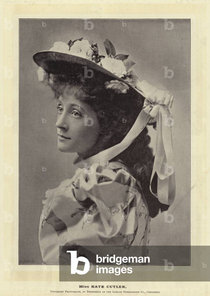 Miss Kate Cutler (b/w photo)