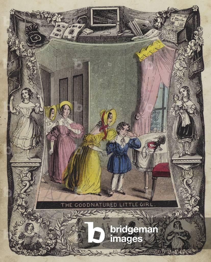 The Goodnatured Little Girl (coloured engraving)