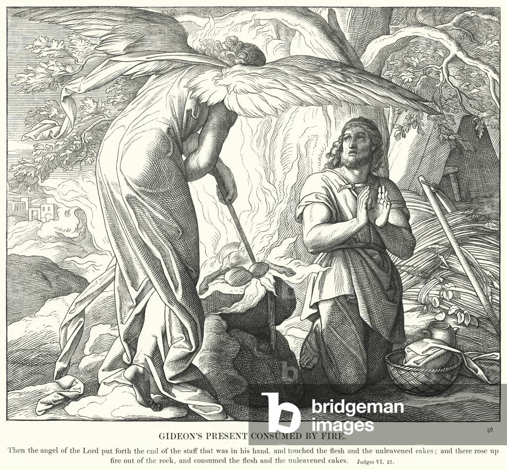 Gideon's Present Consumed by Fire (engraving)