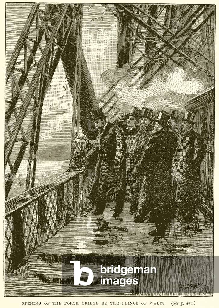 Opening of the Forth Bridge by the Prince of Wales (engraving)