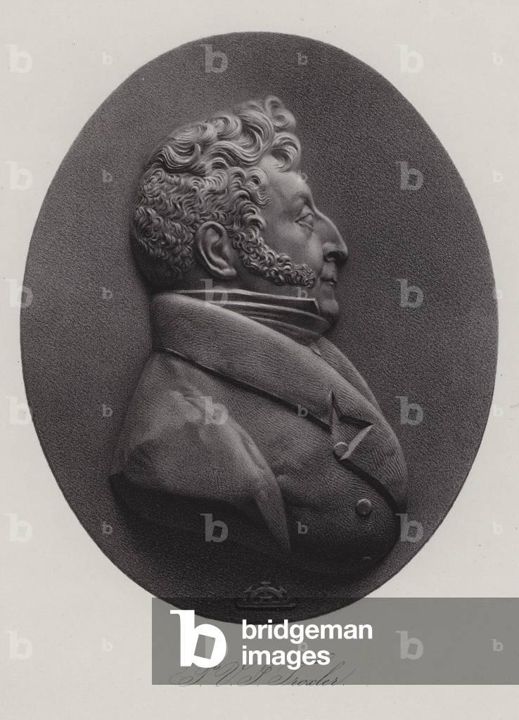 Ignaz Paul Vital Troxler, Swiss physician, politician and philosopher (engraving)