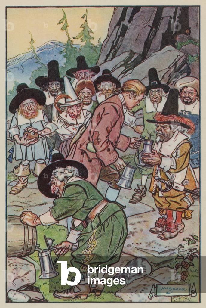 He obeyed with fear and trembling (colour litho)