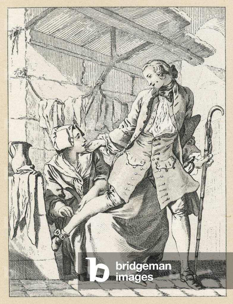 Costume Francia XVIII secolo (incisione)