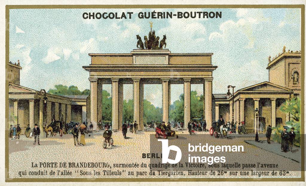Brandenburg Gate, Berlin (chromolitho)