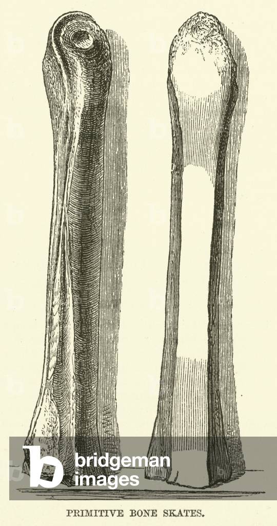 Primitive Bone Skates (engraving)