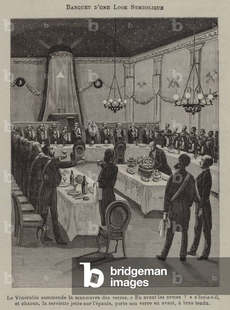 Banquet in a Symbolic Lodge (engraving)