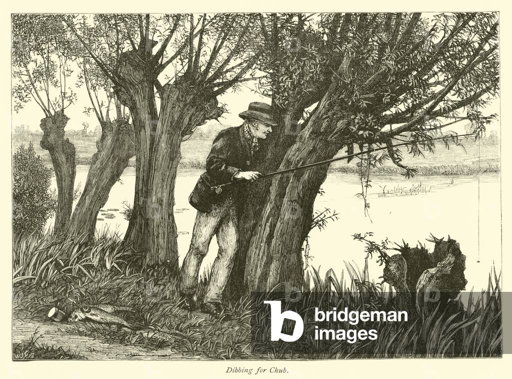 Dibbing for Chub (engraving)