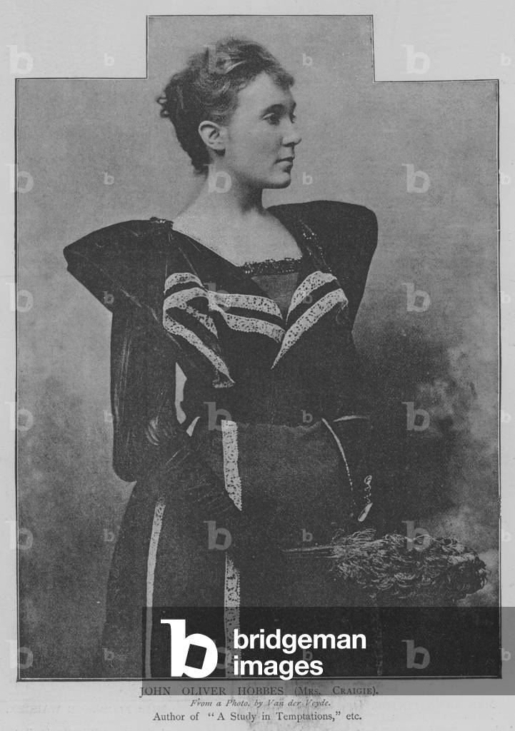 John Oliver Hobbes, Mrs Craigie (engraving)