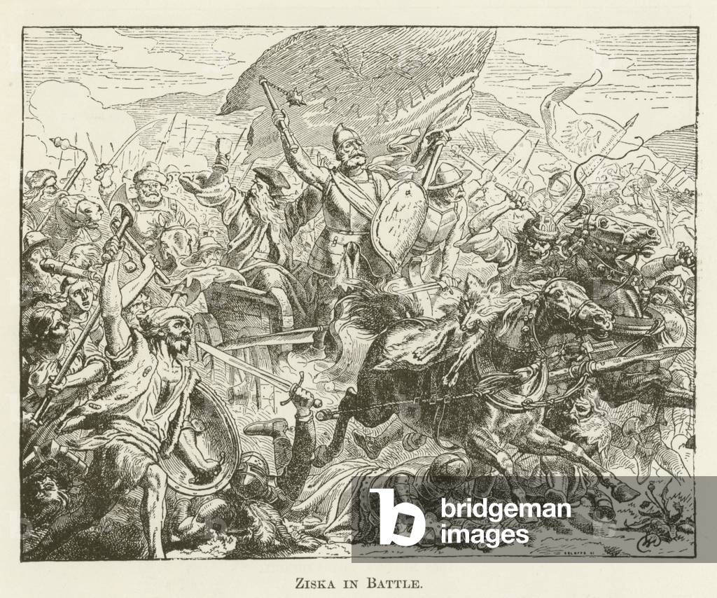 Ziska in Battle (engraving)