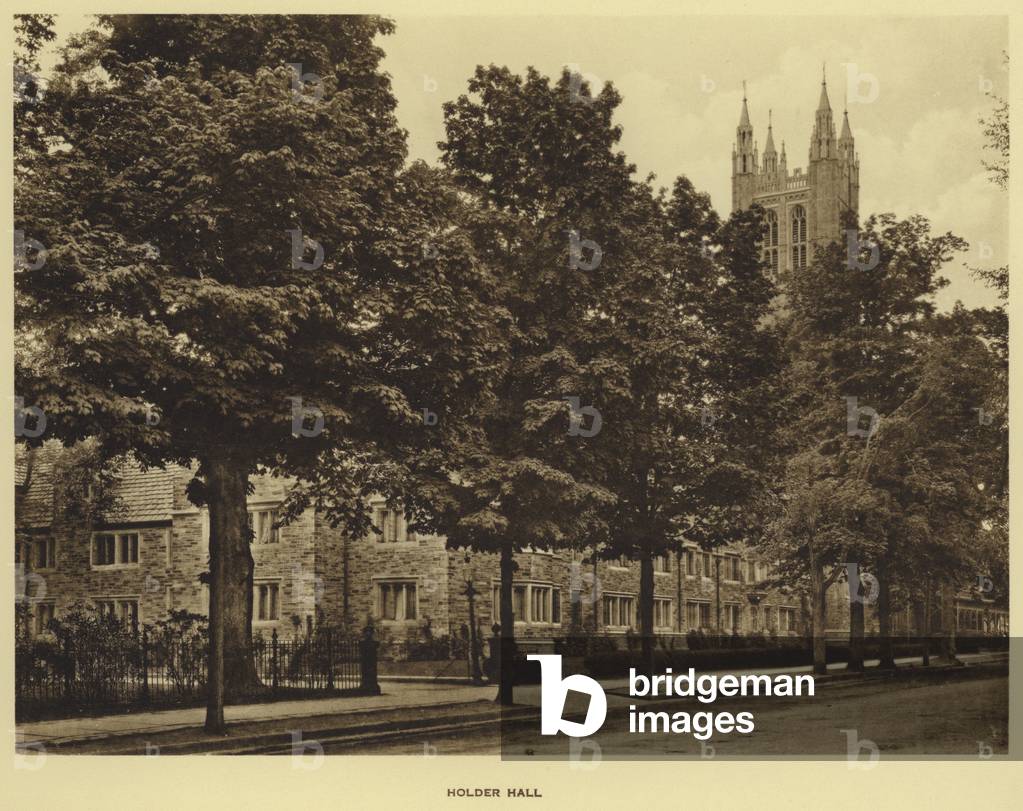 Princeton University: Holder Hall (b/w photo)