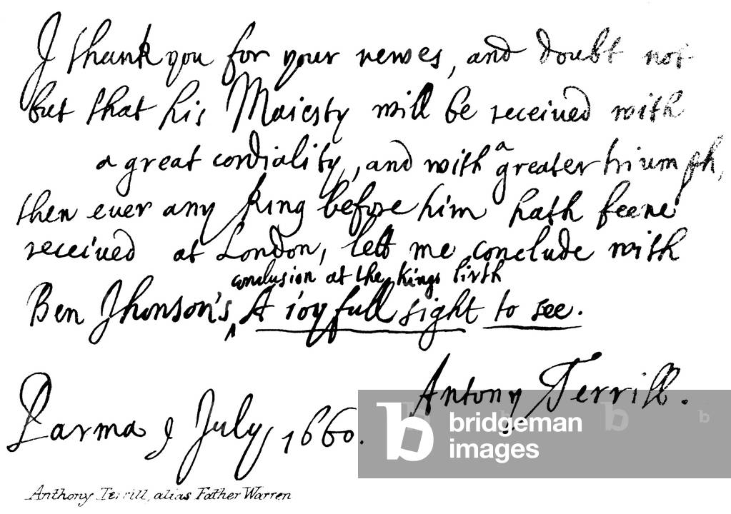 Anthony Terrill, alias Father Warren (engraving)