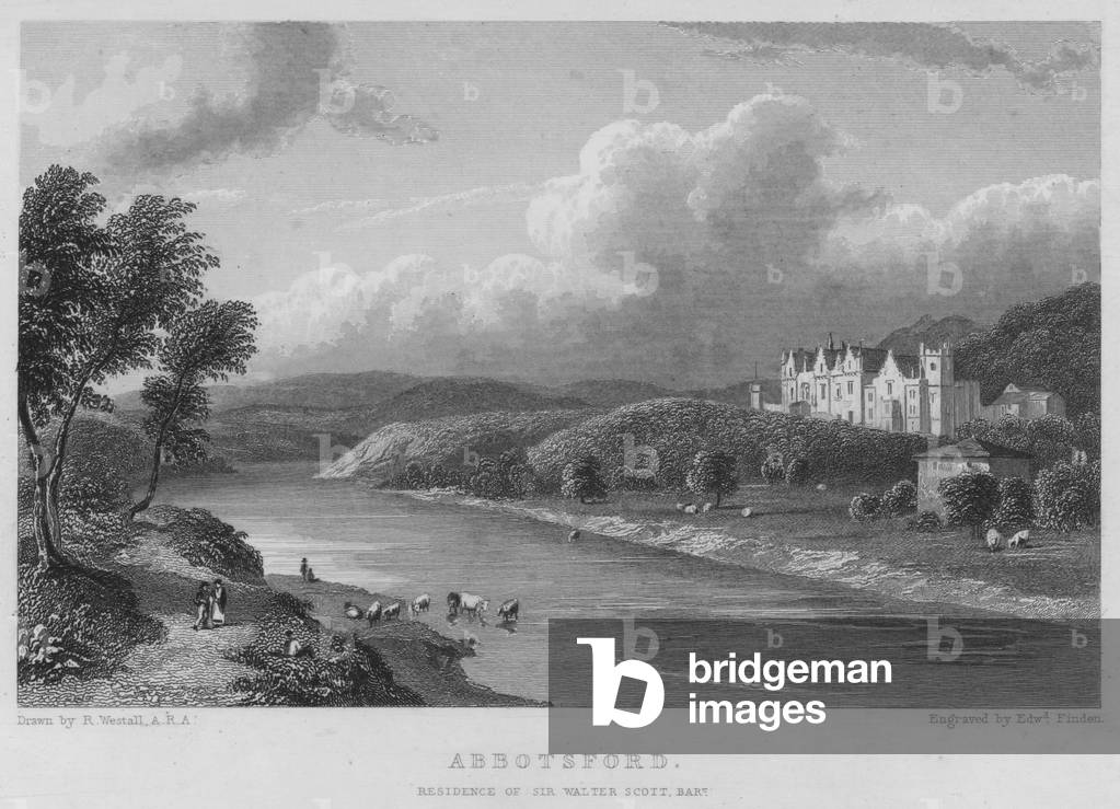 Abbotsford, Residence of Sir Walter Scott, Baronet (engraving)