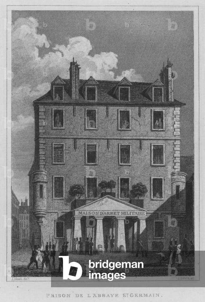 Paris, Prison De L'Abbaye St Germain (engraving)