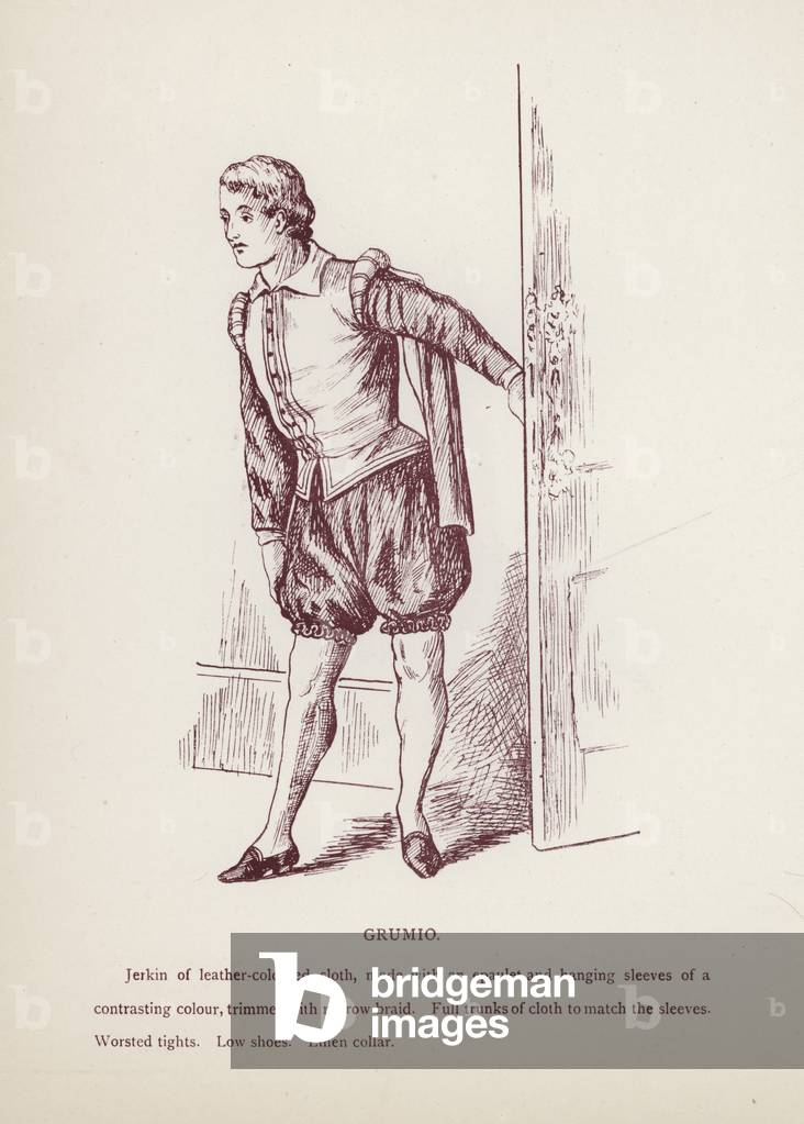 Shakespeare's Taming of the Shrew: Grumio (litho)