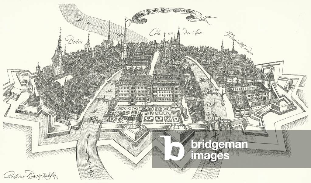 View of Berlin from the 17th Century (engraving)