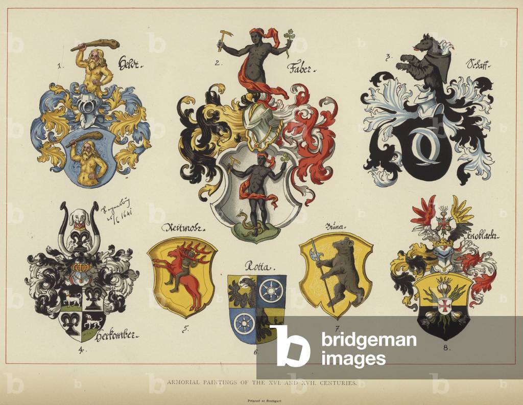 Armorial Paintings of the XVI and XVII Centuries (colour litho)