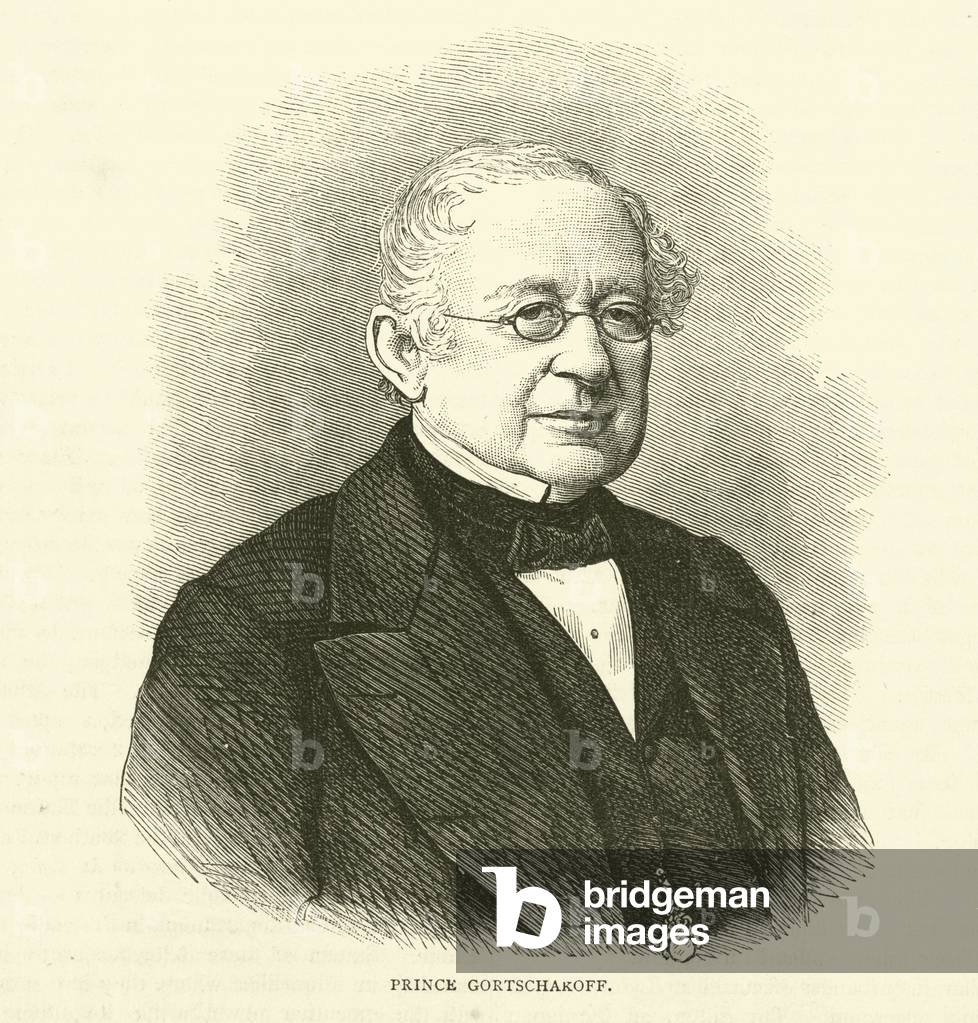 Prince Gortschakoff, November 1870 (engraving)