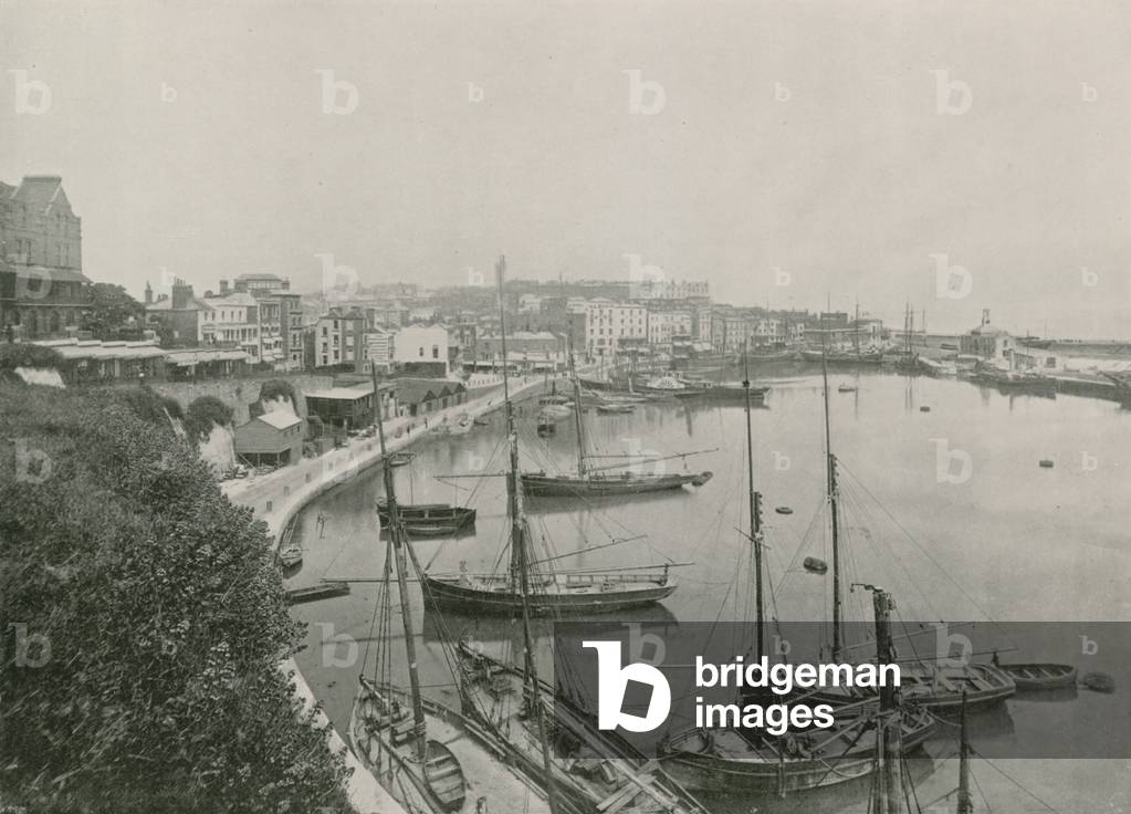 Ramsgate, the Harbour (b/w photo)