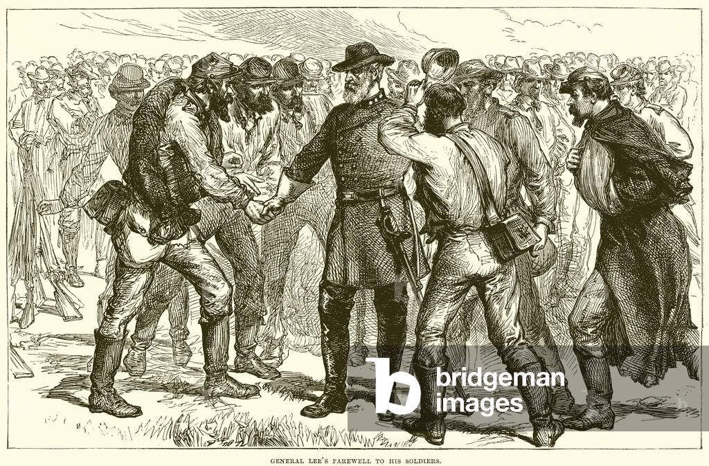 General Lee's Farewell to his soldiers (engraving)