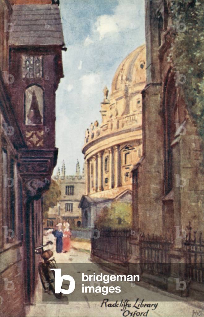 Radcliffe Library, Oxford (colour litho)