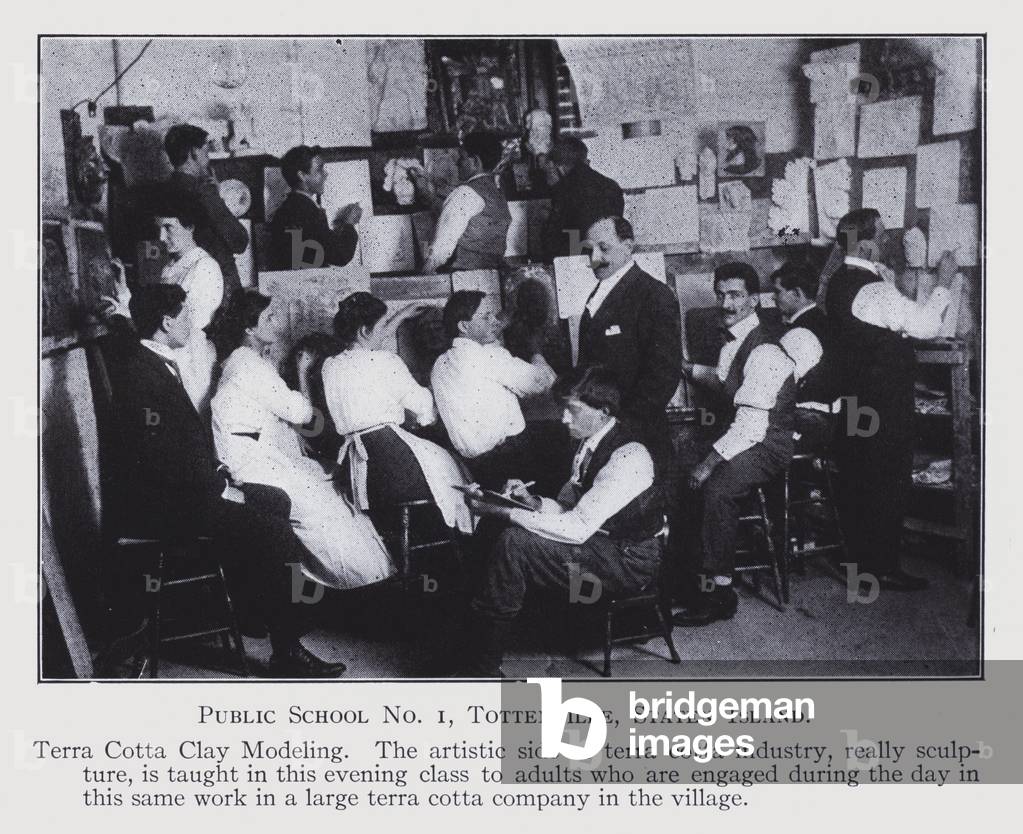 New York School Enquiry, 1911-13: Public School No 1, Tottenville, Staten Island (b/w photo)