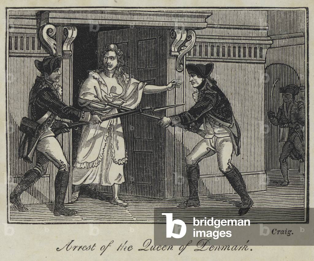Arrest of the Queen of Denmark (engraving)