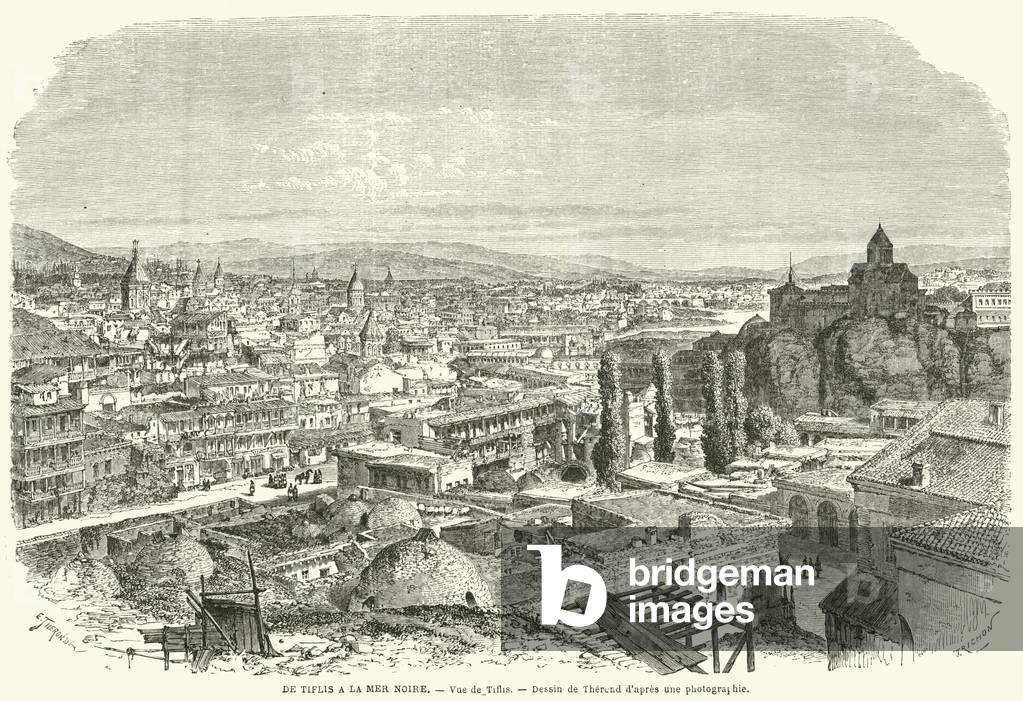 De Tiflis a la Mer Noire, Vue de Tiflis (engraving)