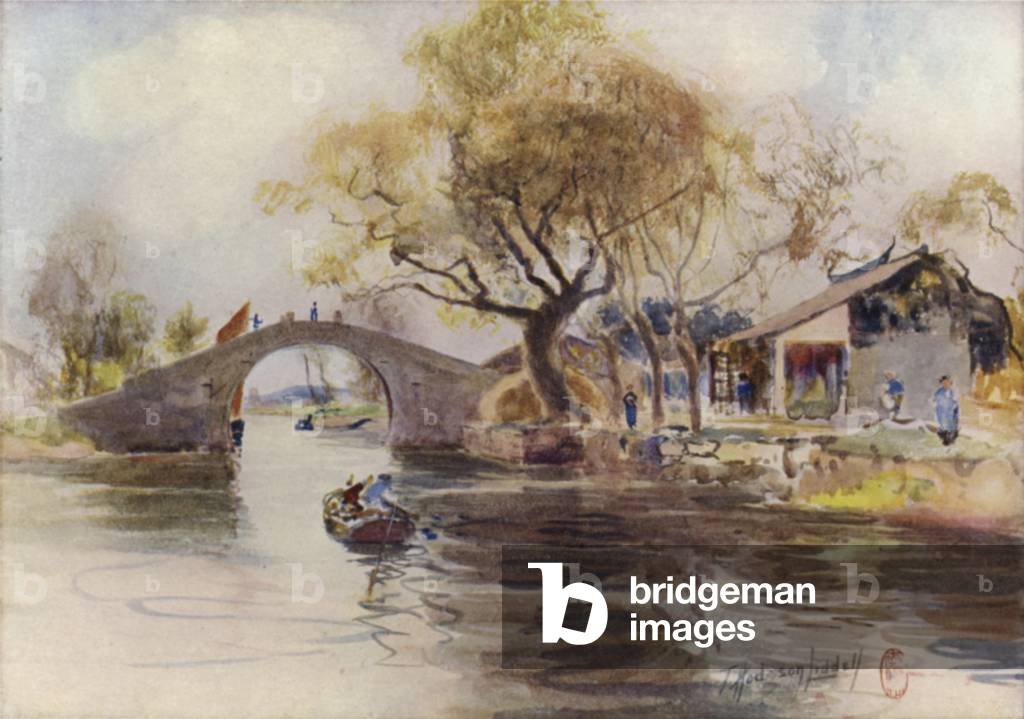 Near Mutu, above Soochow (colour litho)