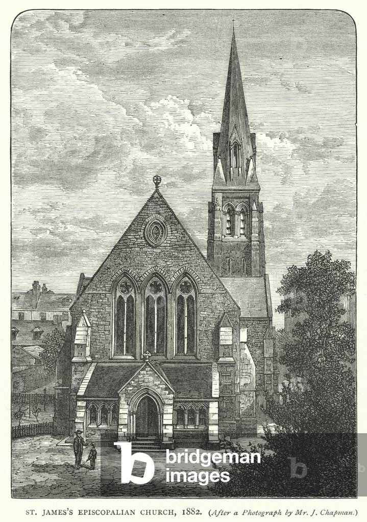 St James's Episcopalian Church, 1882 (engraving)