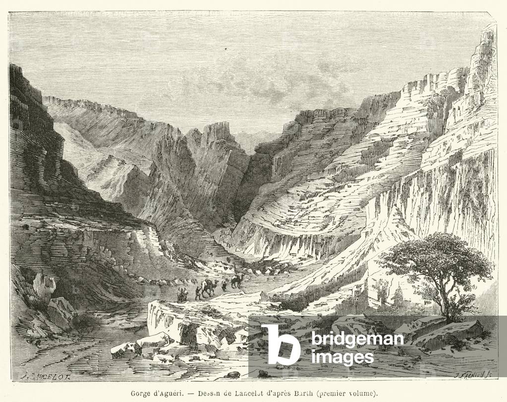 Gorge d'Agueri (engraving)