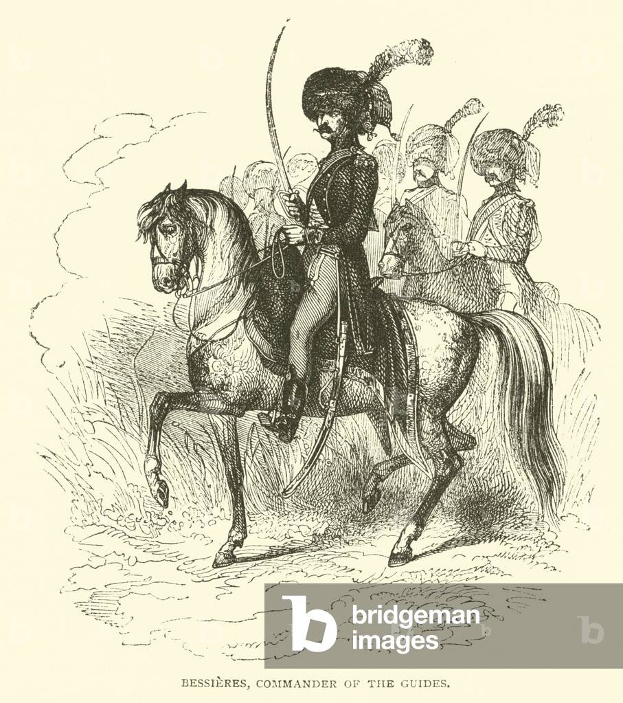 Bessieres, Commander of the guides (engraving)