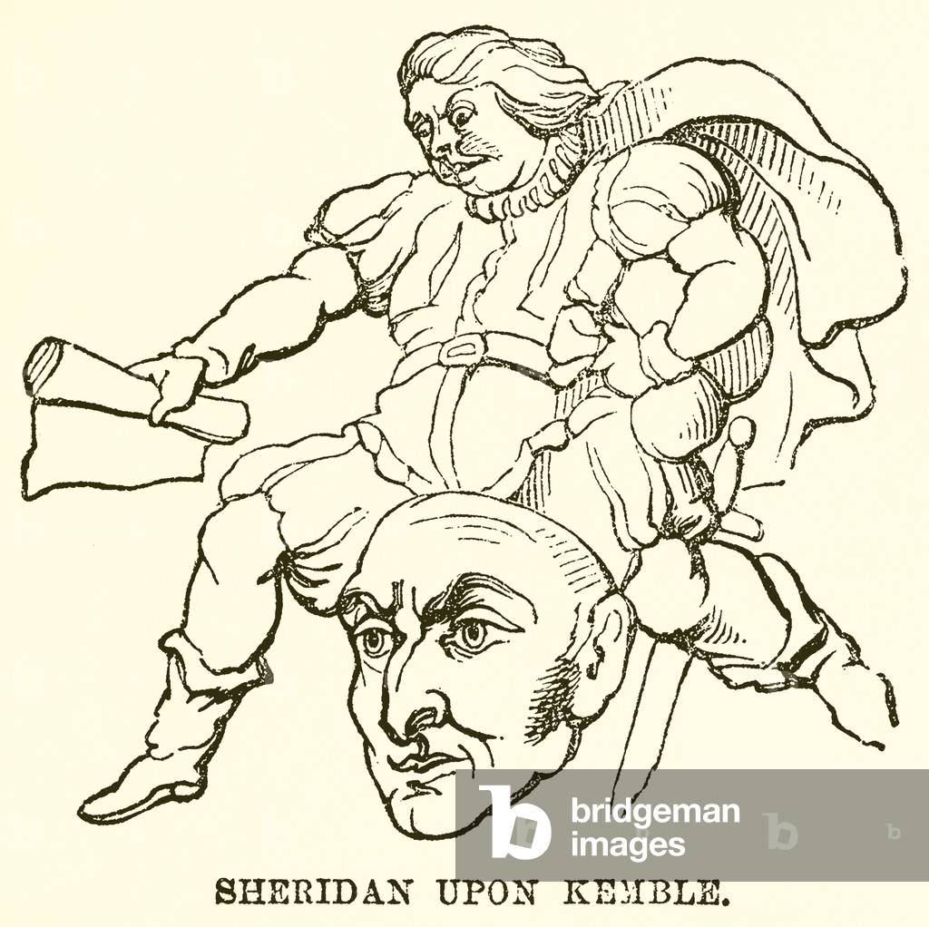 Sheridan upon Kemble (engraving)