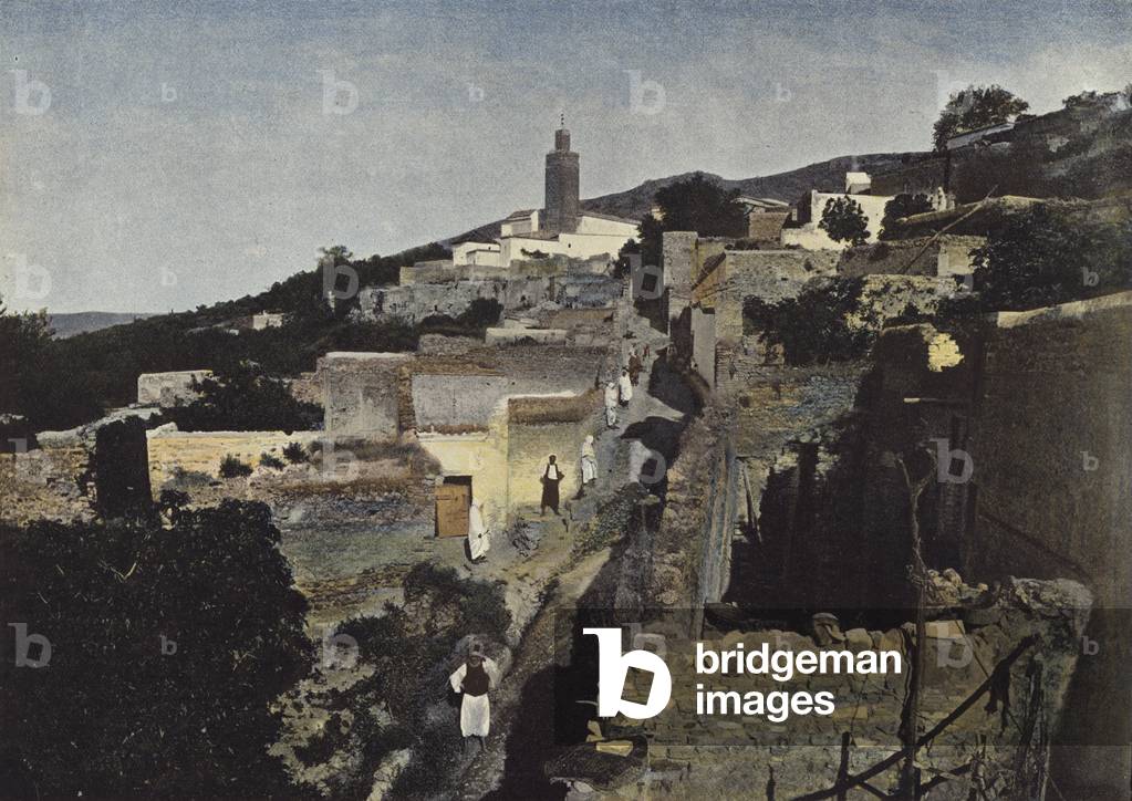 Village Arabe De Sidi-Bou-Medin, Pres Tlemcen (colour photo)