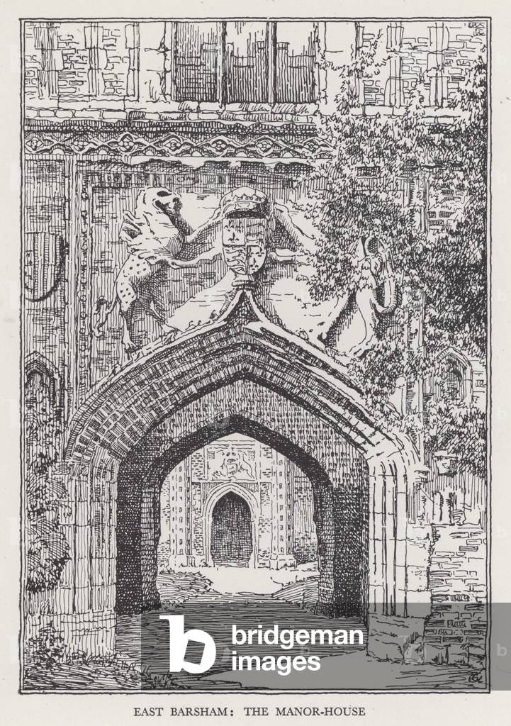East Barsham, the Manor-House (litho)