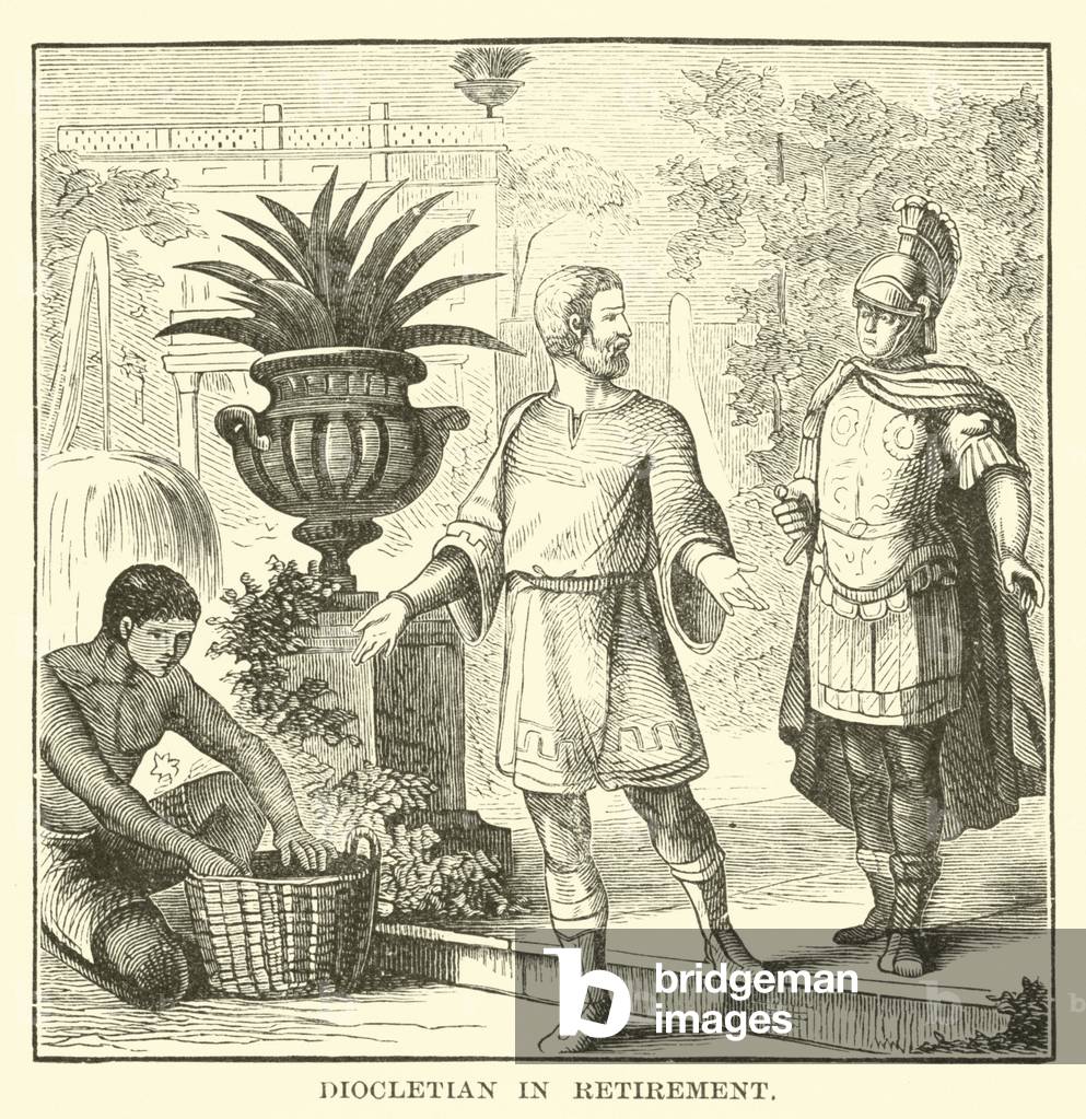 Diocletian in retirement (engraving)