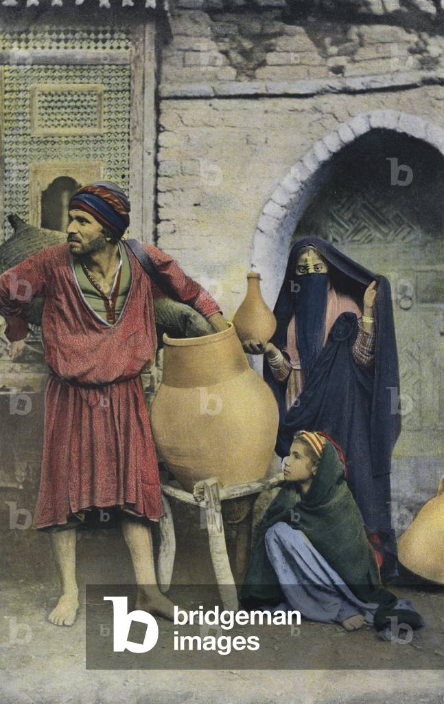 Cairo, Native Scenes (coloured photo)