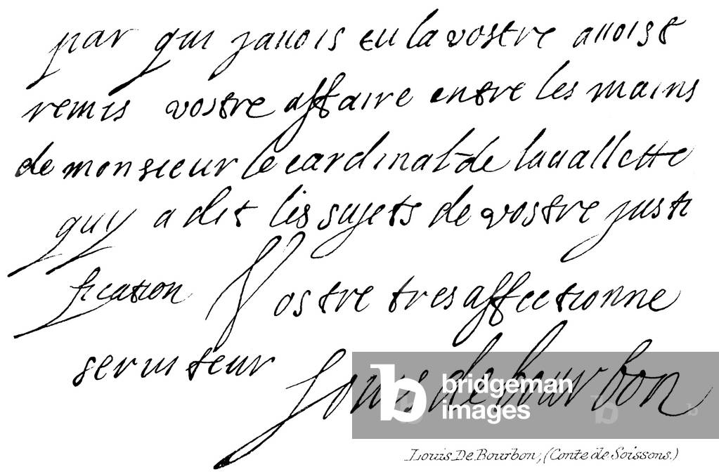 Louis De Bourbon, (Conte de Soissons) (engraving)