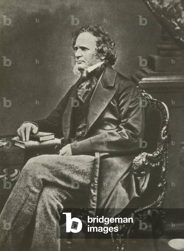 The Earl of Derby, Prime Minister (b/w photo)