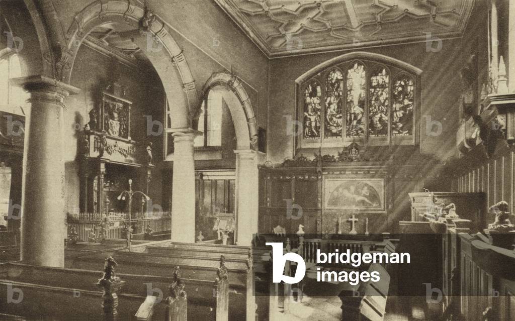 Chapel of the Charterhouse, Smithfield (b/w photo)