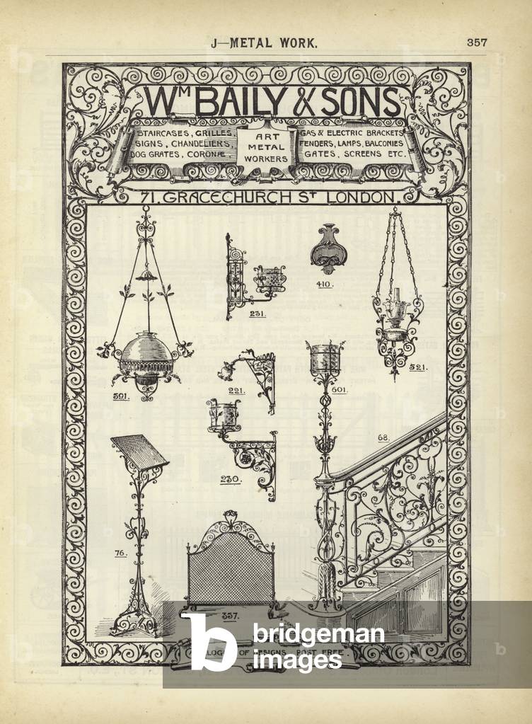 Page from The Architect's, Surveyor's and Engineer's Compendium 1892 (engraving)