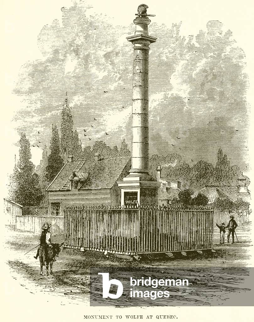 Monument to Wolfe at Quebec (engraving)