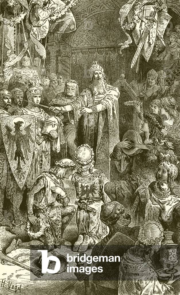 Frederick Barbarossa's Court at Mayence (engraving)