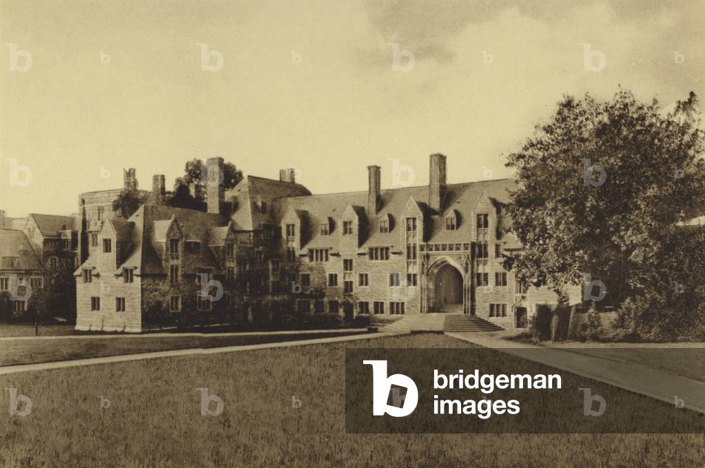 Princeton University: Lockhart Hall (b/w photo)