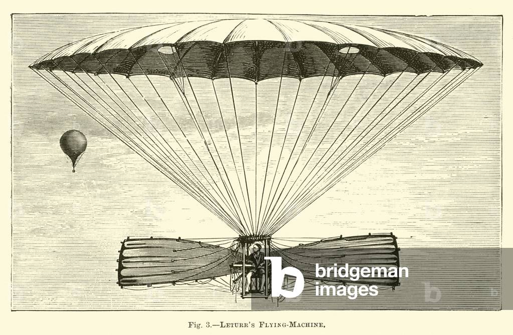 Leturr's Flying-Machine (engraving)