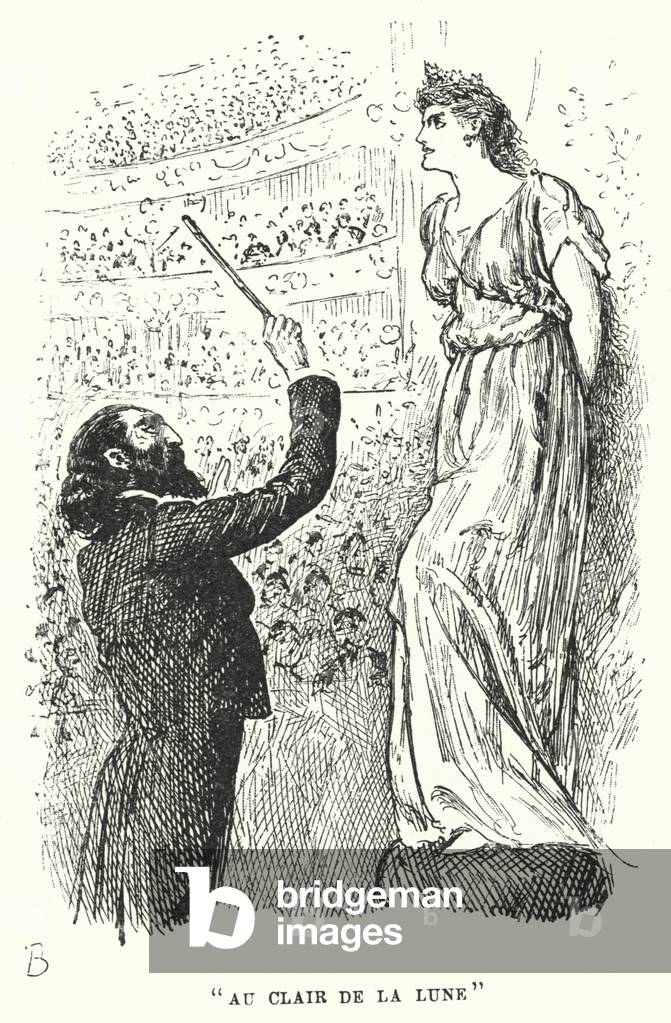 Illustration for Trilby by George du Maurier (engraving)