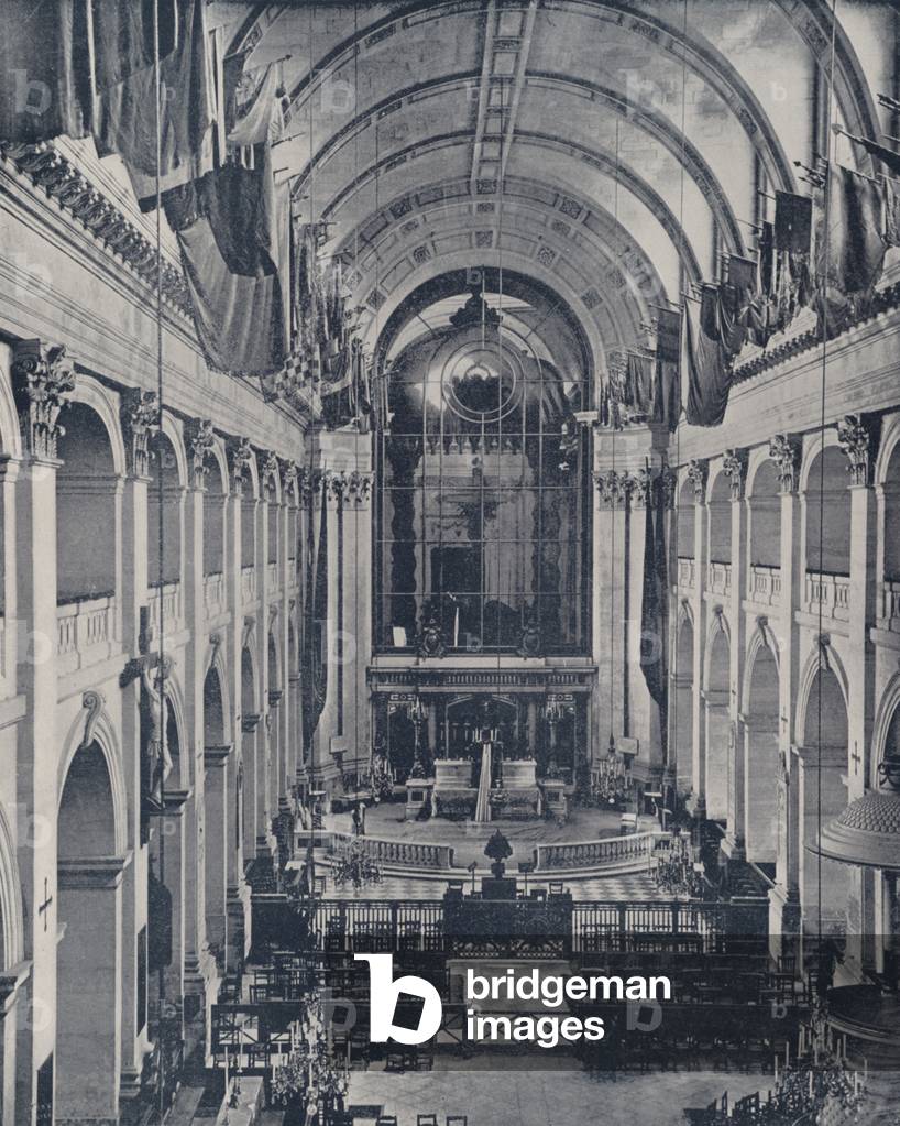Paris: Altar of the Church of the Invalides (b/w photo)