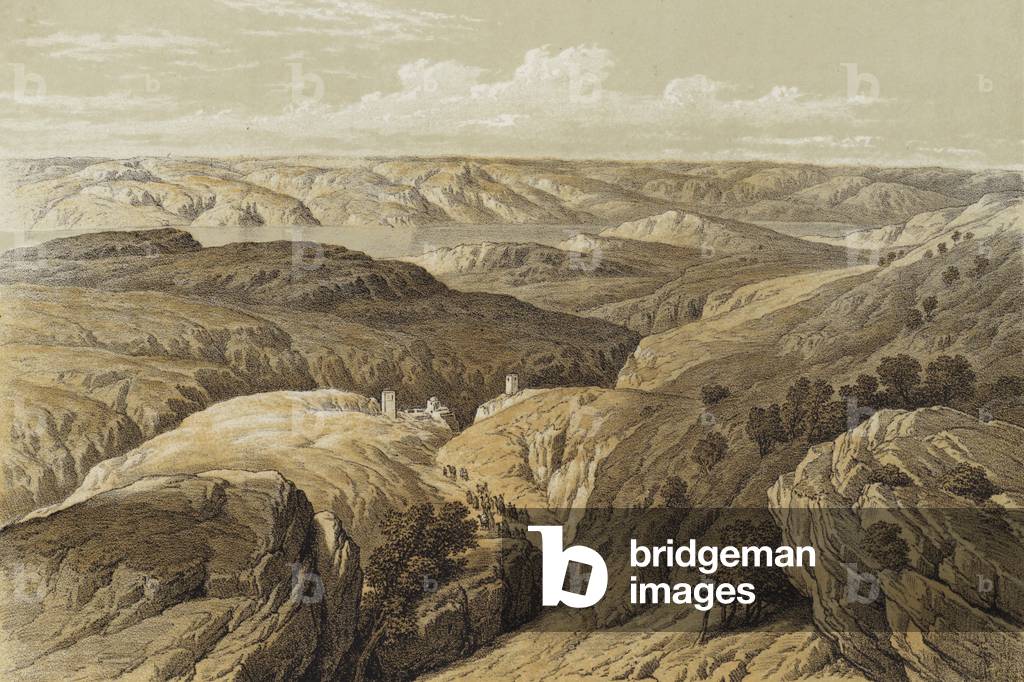 Wilderness of Engedi (colour litho)