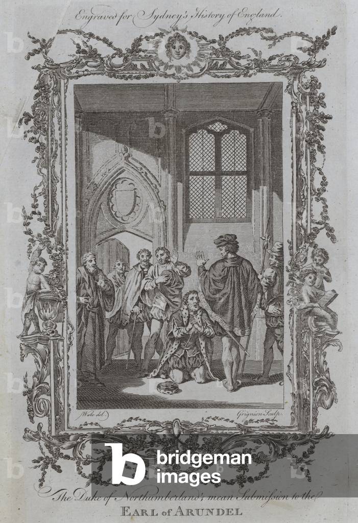 The Duke of Northumberland's mean Submission to the Earl of Arundel (engraving)