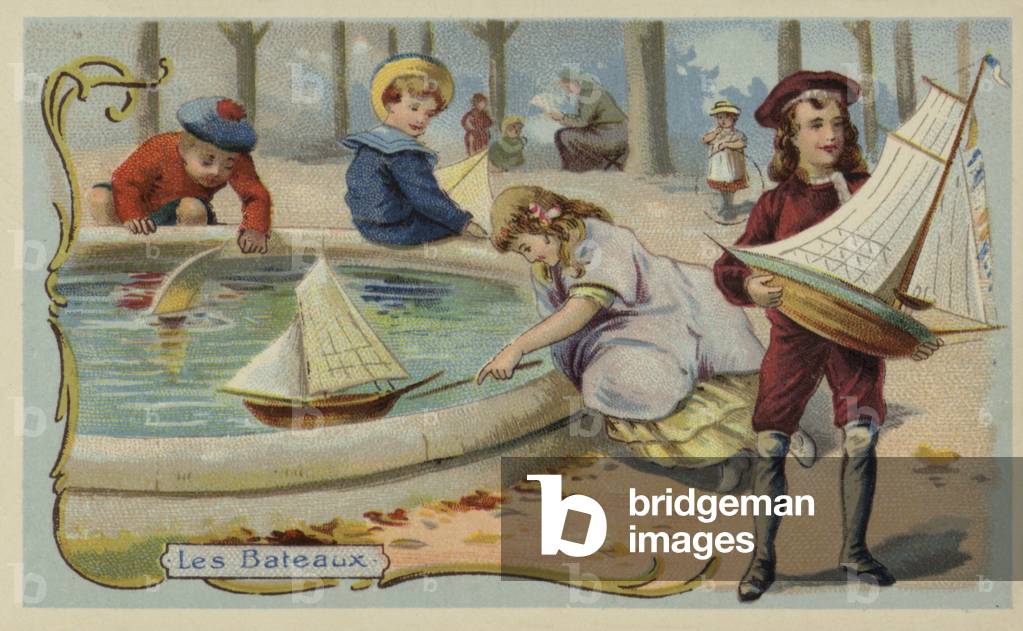 Toy sailing boats (chromolitho)